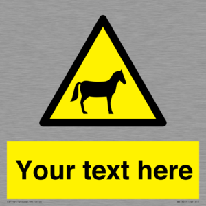 Custom warning horses